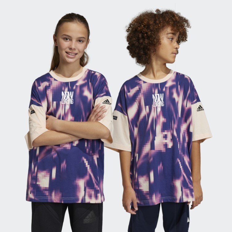Arkd3 T-shirt Imprimé Allover Fushia Adidas