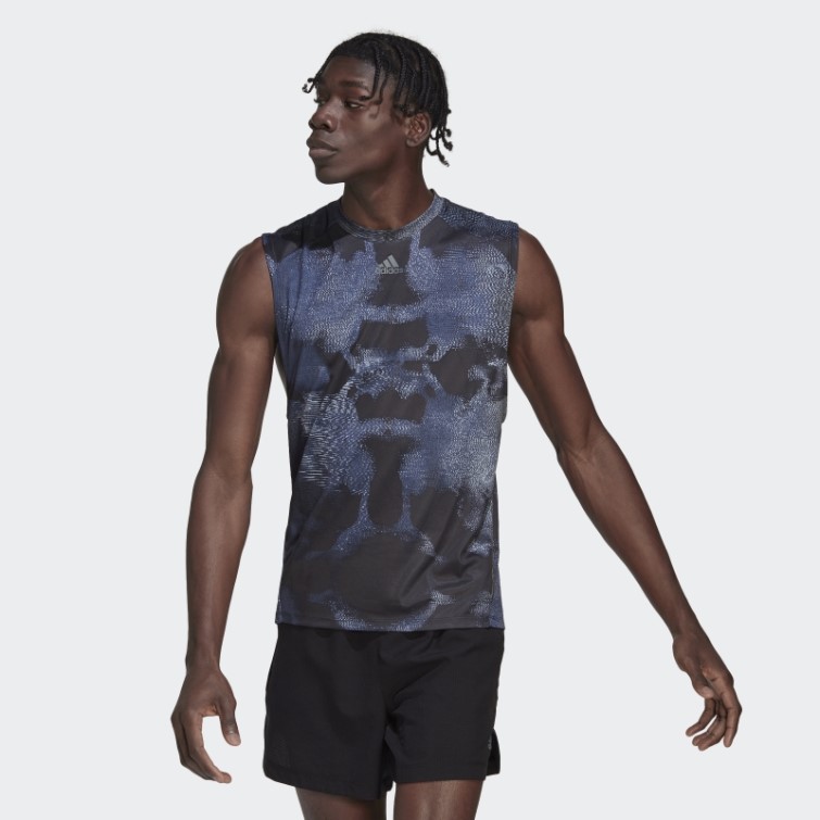 Hiit Débardeur D'entraînement Imprimé Allover Multicolore Adidas