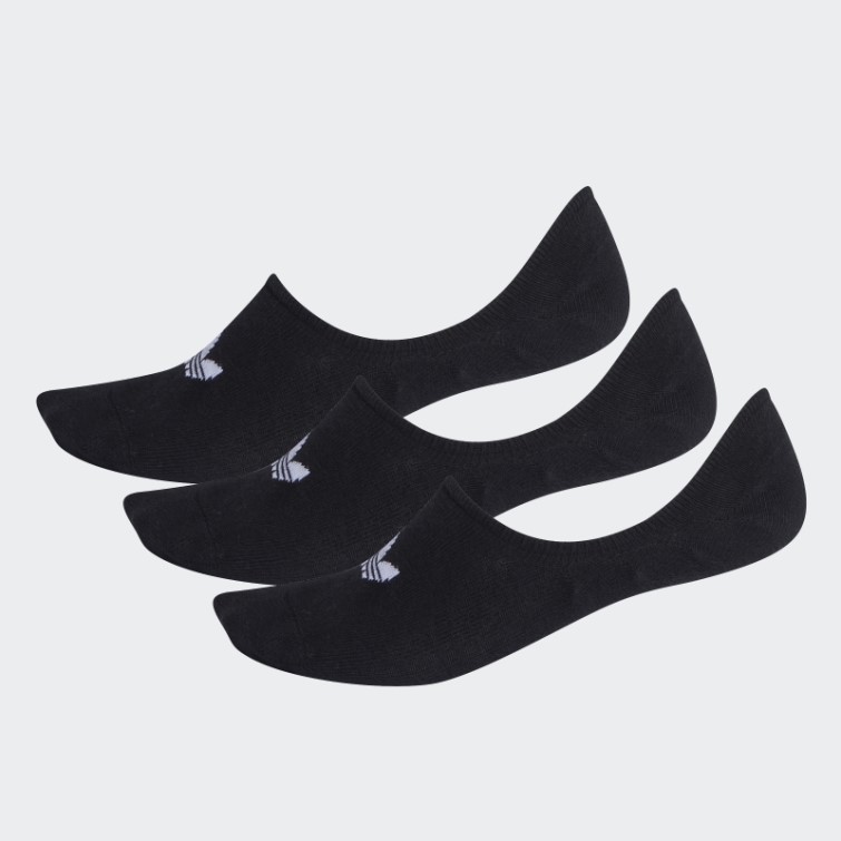 3 Paires De Chaussettes Basses Noires Adidas