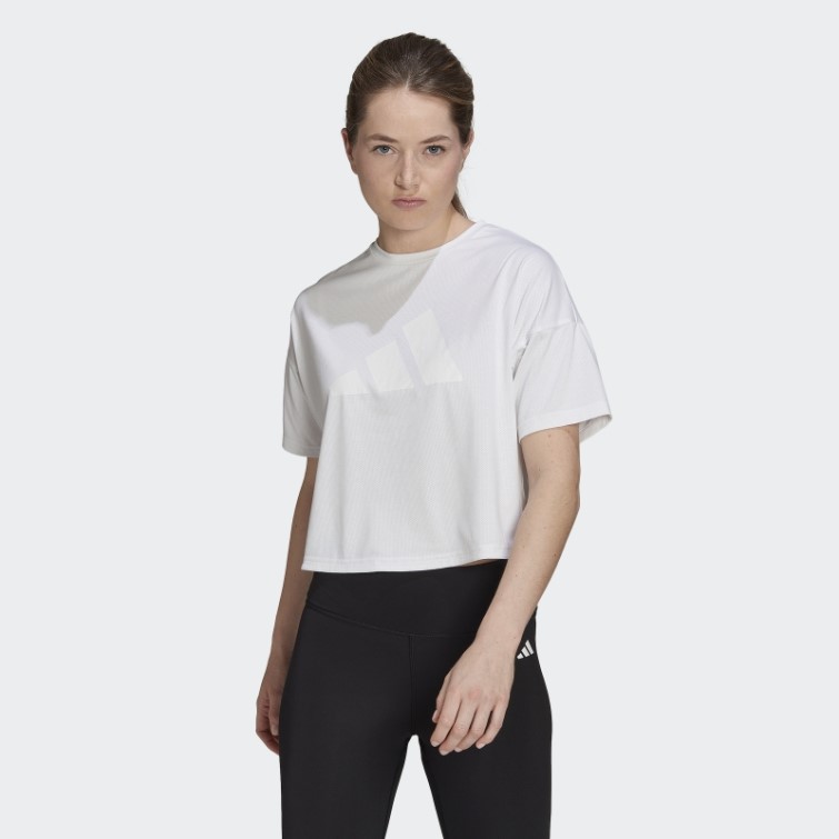 Tee Shirt Train Icones 3 Bar Logo Blanc Adidas