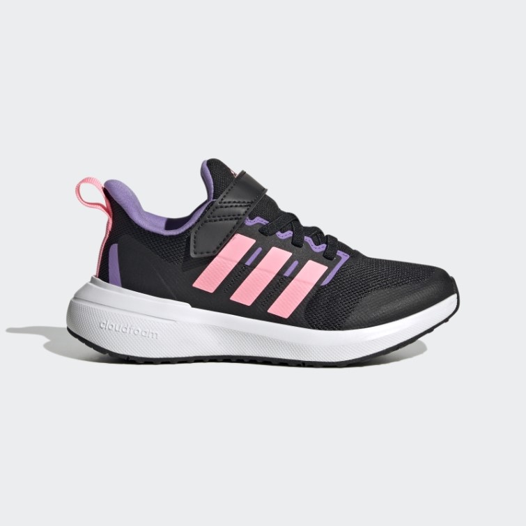 Adidas Fortarun 2.0 Cloudfoam Elastic Lace Top Strap Shoes Rose