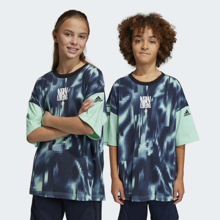 Adidas Arkd3 T-shirt Imprimé Allover Vert