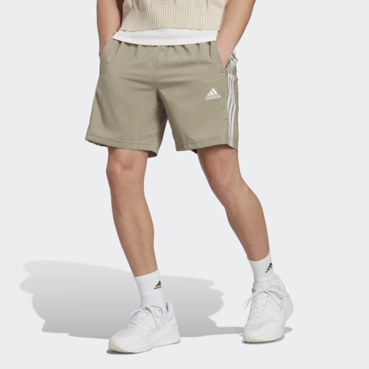 Adidas Aeroready Essentials Chelsea 3-stripes Short Galet Argent