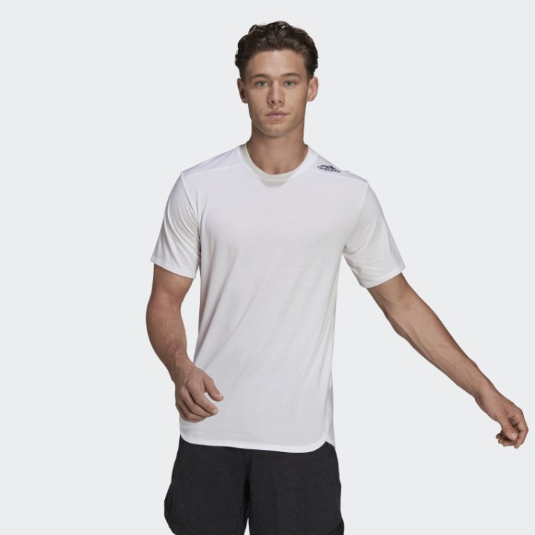 Adidas T-shirt Conçu Pour L'entraînement Blanc