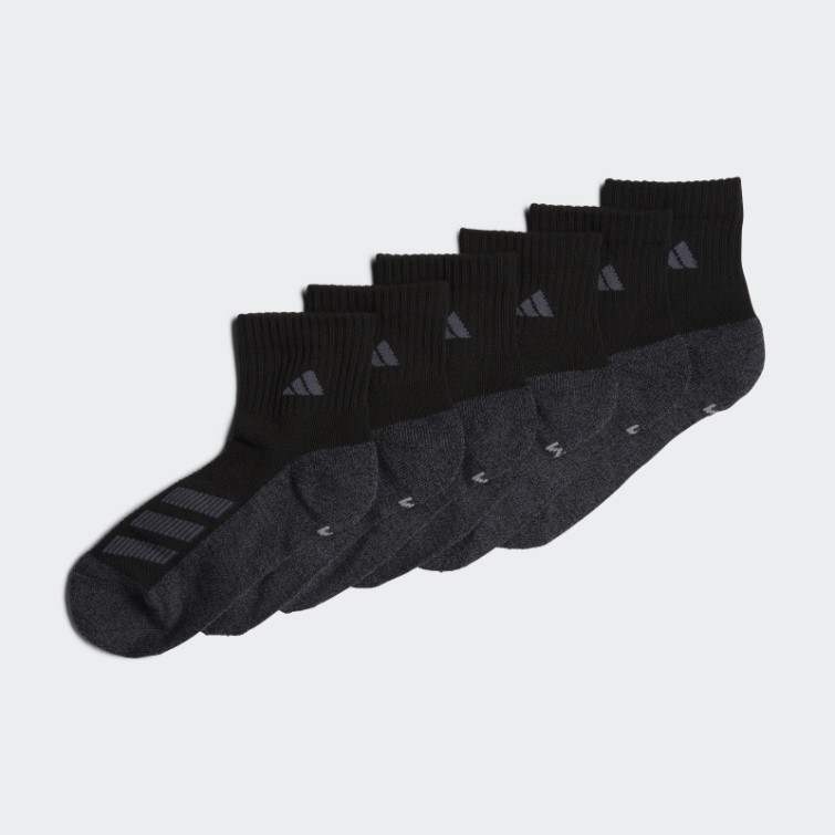 Adidas Chaussettes Amorties Angle Stripe Quarter 6 Paires Noir