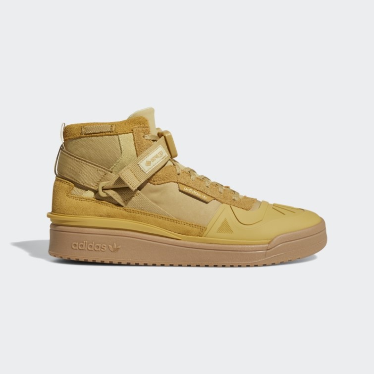 Chaussures Forum Hi Gore-tex Beige Doré Adidas
