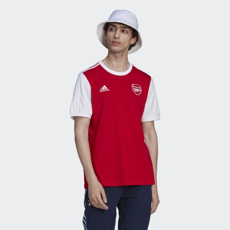 Adidas Arsenal 3-stripes T-shirt écarlate