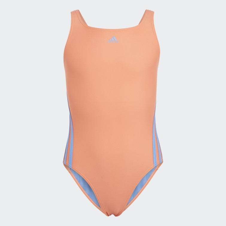 Adidas Maillot De Bain 3 Bandes Corail