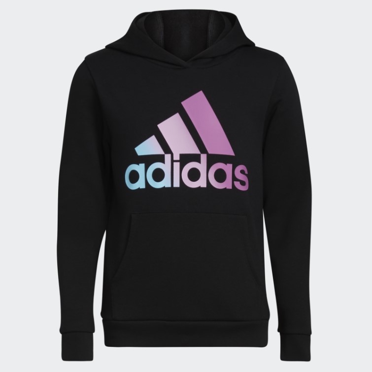 Sweat à Capuche En Molleton Graphique Adidas Noir (taille Allongée)