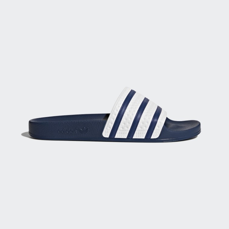 Adi Bleu Adilette Diapositives Adidas