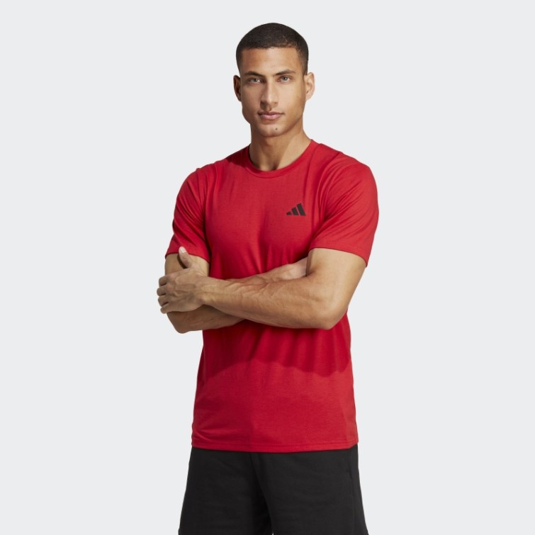 écarlate Adidas Train Essentials Feelready T-shirt D'entraînement