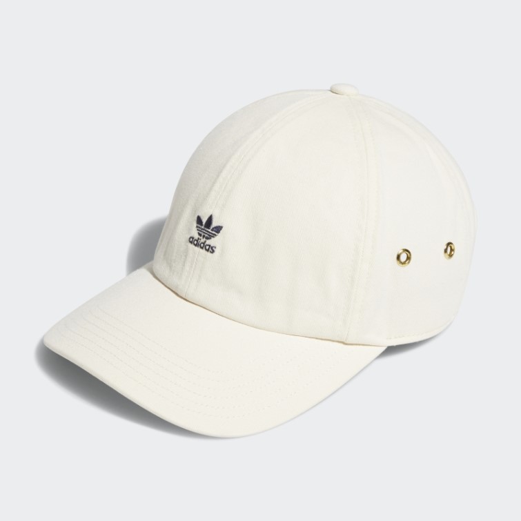 Adidas Casquette Blanche Décontractée à Mini Logo