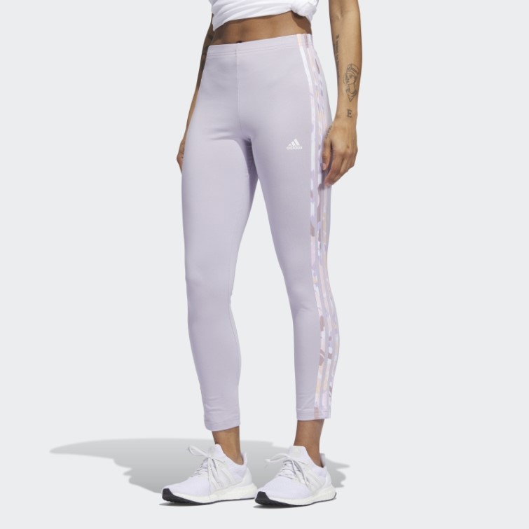 Legging Taille Haute En Jersey Simple Adidas Essentials 3-stripes Silver Dawn