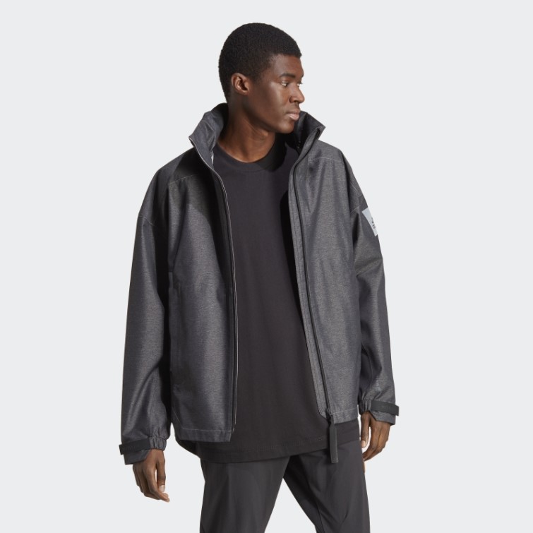 Adidas Myshelter Rain.rdy Veste En Jean Noir