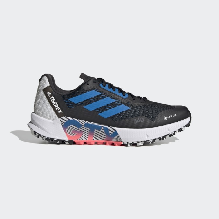 Adidas Terrex Agravic Flow 2.0 Gore-tex Chaussures De Course Sur Sentier Bleu Rush