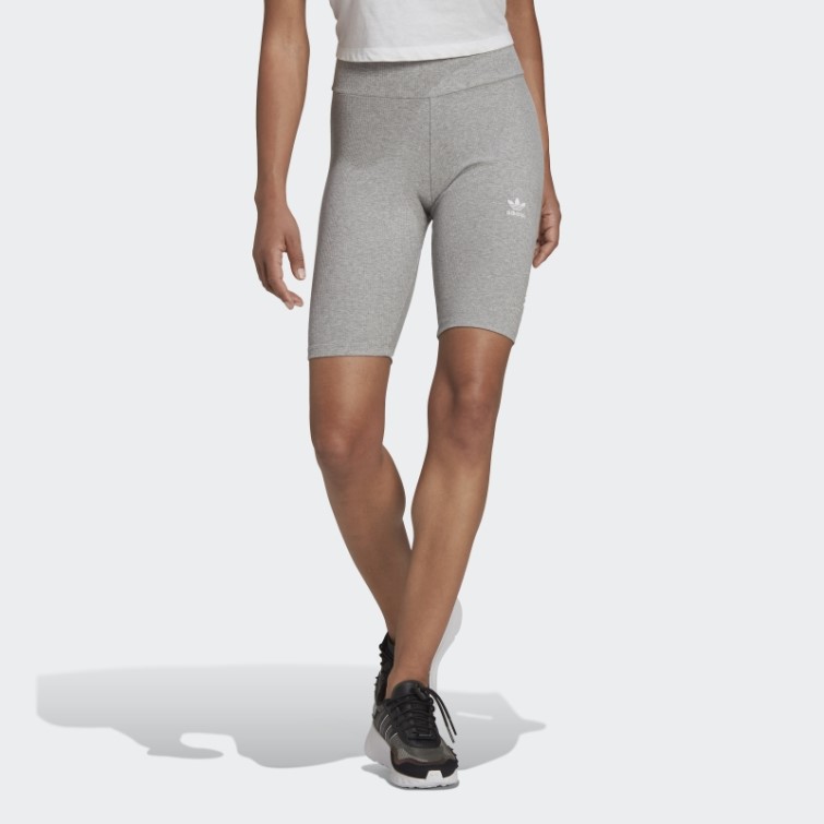 Collants Courts Adicolor Essentials Adidas Gris Moyen