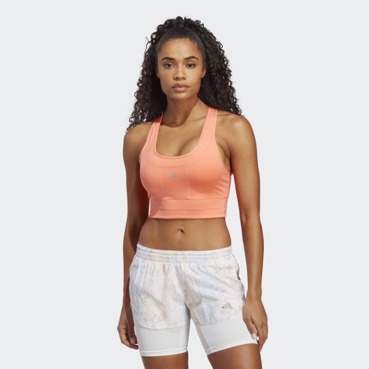 Soutien-gorge De Course à Maintien Moyen Corail Adidas