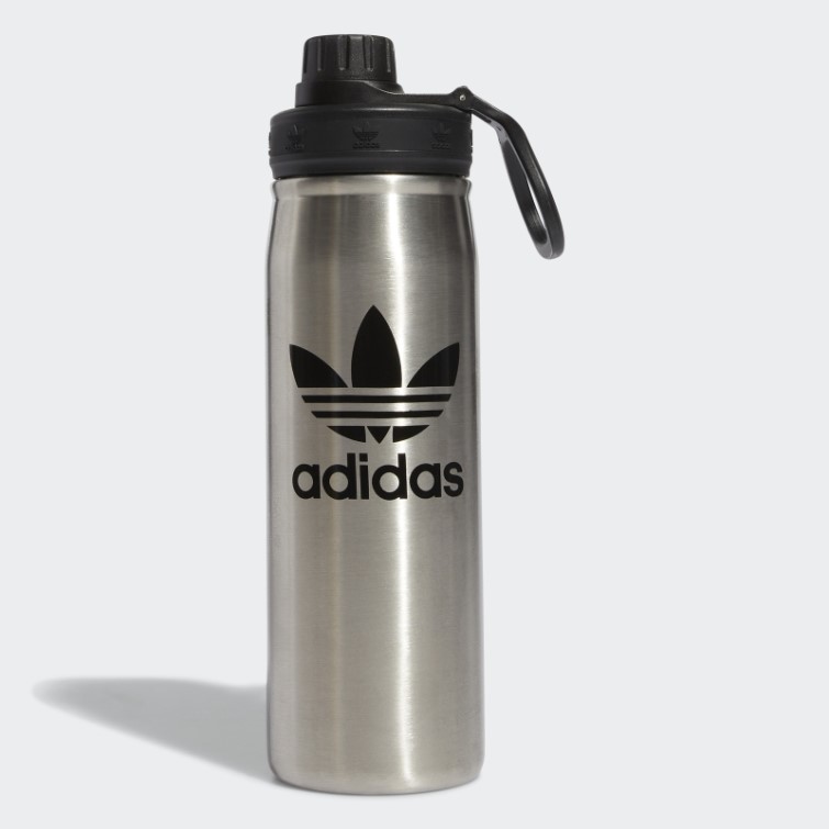 Bidon En Métal Adidas Acier 600 Ml Noir