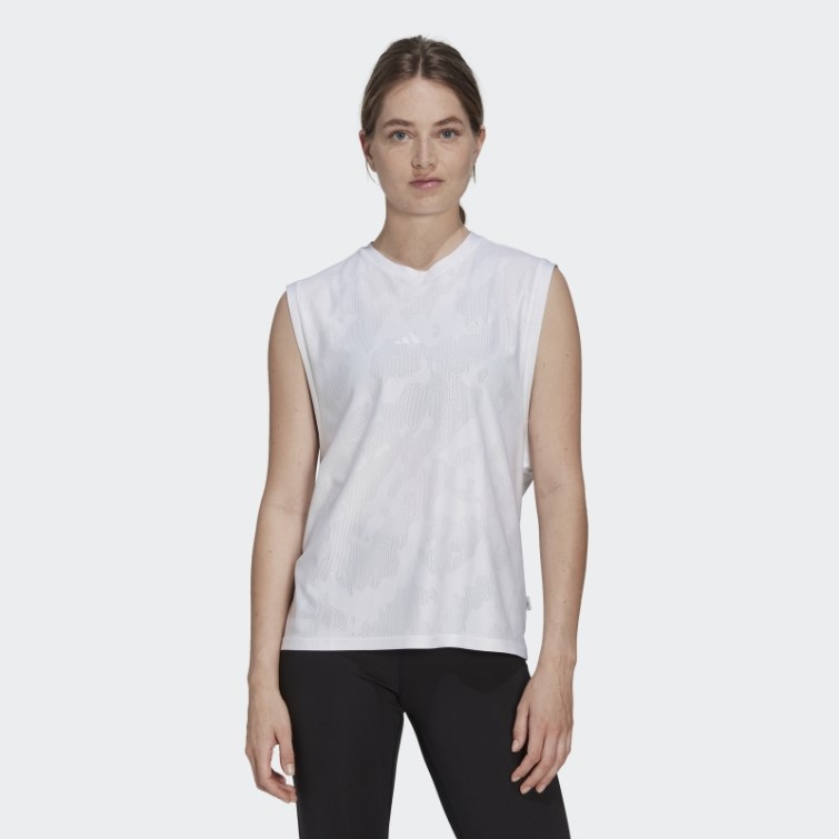 Débardeur De Running Adidas Made To Be Remade Blanc