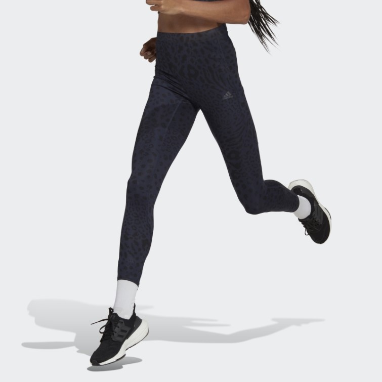 Adidas Encre Fastimpact Running Leopard 7/8 Leggings