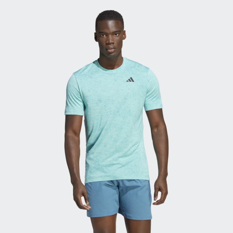 Tee Shirt Tennis Freelift Bleu Adidas