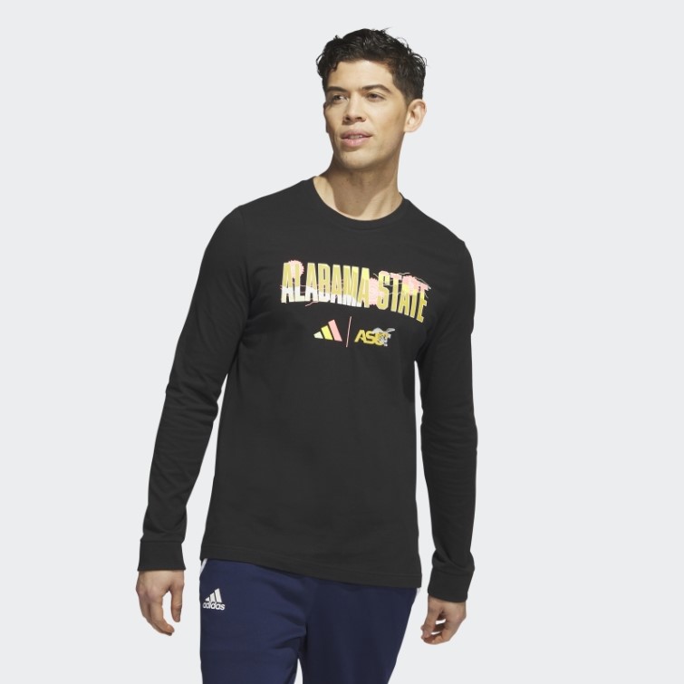 T-shirt Manches Longues Frelons Noirs Adidas