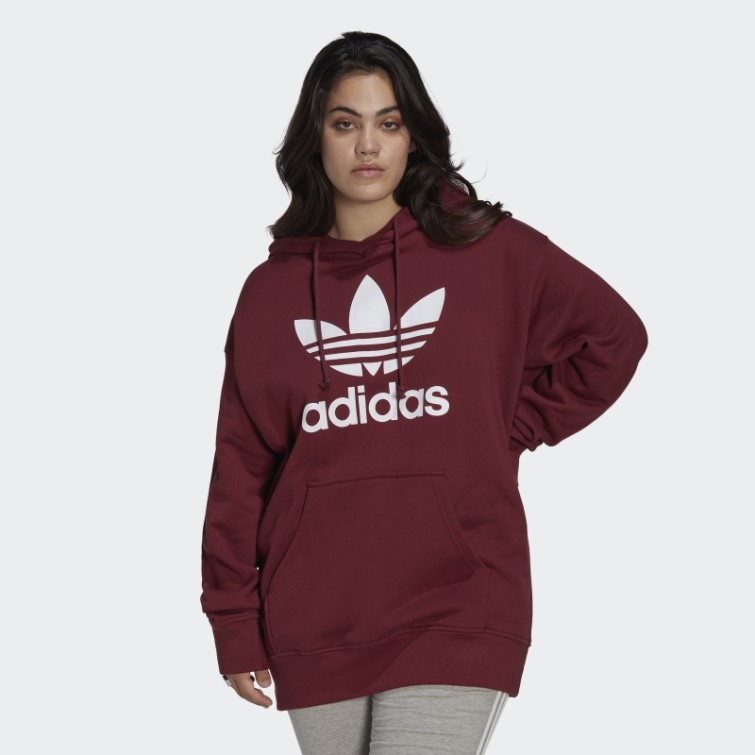 Sweat à Capuche Trèfle Rouge (grande Taille) Adidas