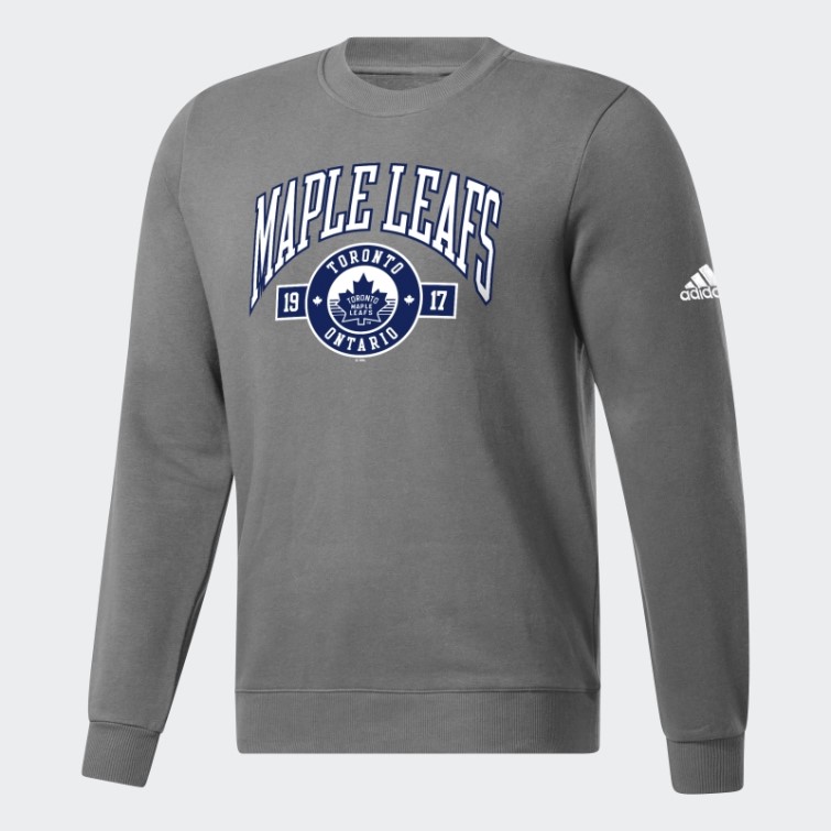 Sweat Ras Du Cou Adidas Maple Leafs Gris