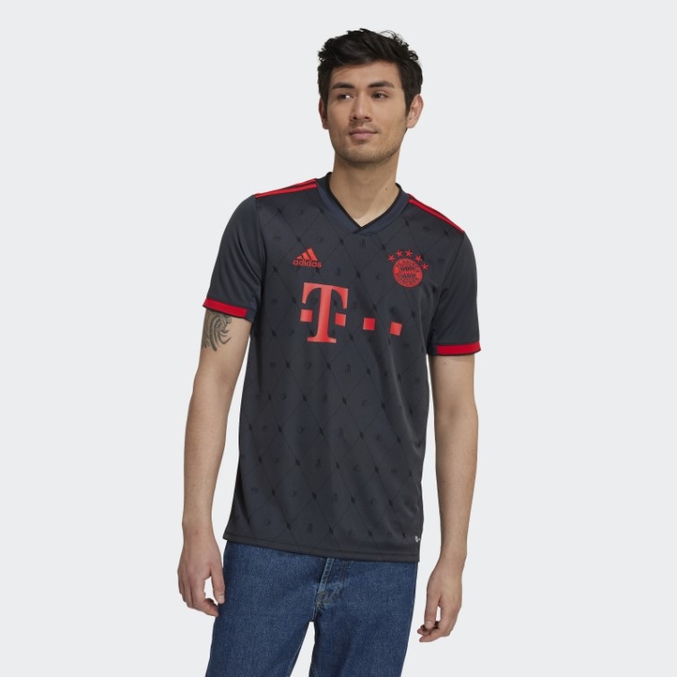 Maillot Fc Bayern 22/23 Third Gris Nuit Adidas