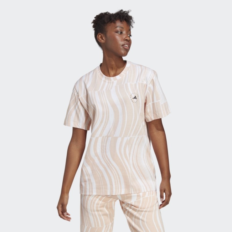 Adidas By Stella Mccartney T-shirt Graphique Truecasuals Rose Poudré Fashion