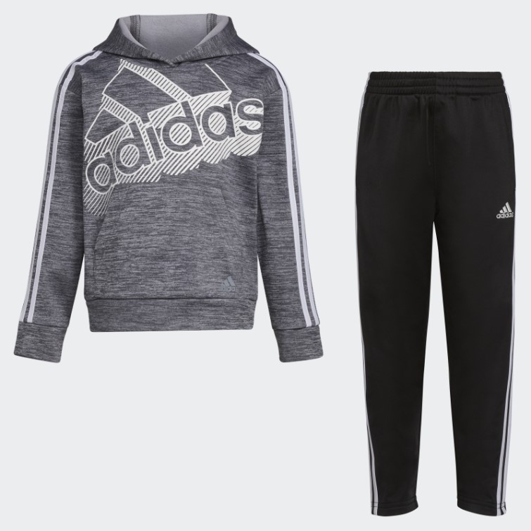Adidas Ensemble Sweat à Capuche Et Pantalon En Aluminium