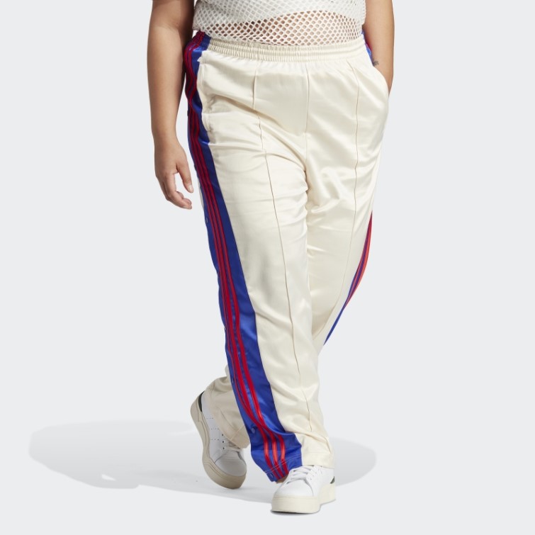 Adidas Pantalon Adibreak En Satin Blanc (taille Plus)