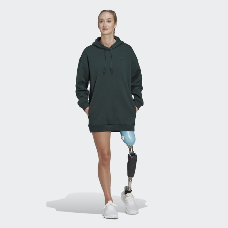 Adidas Sweat à Capuche Long Polaire All Szn Vert