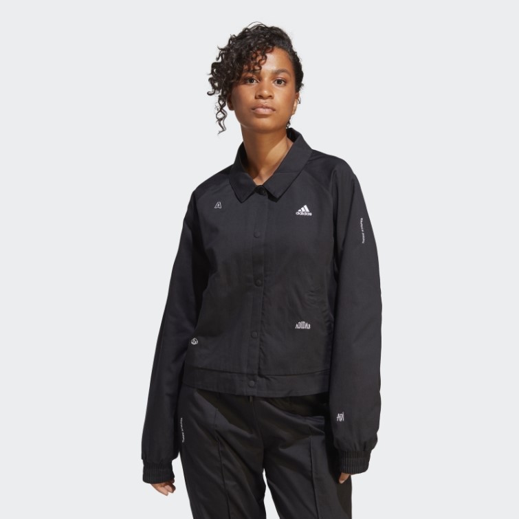 Veste De Survêtement Avec Graphismes Inspirés Des Cristaux De Guérison Noir Adidas