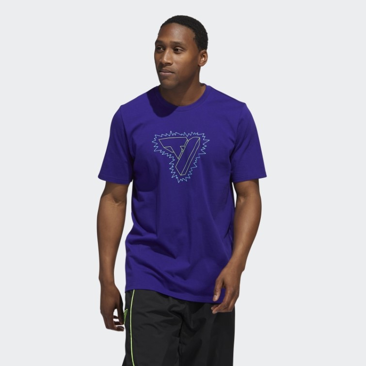 T-shirt Graphique Adidas Trae Violet