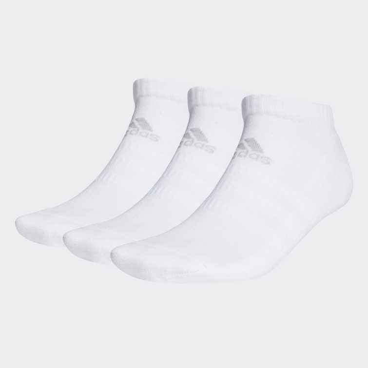 Adidas Chaussettes Basses Coussinées Blanches