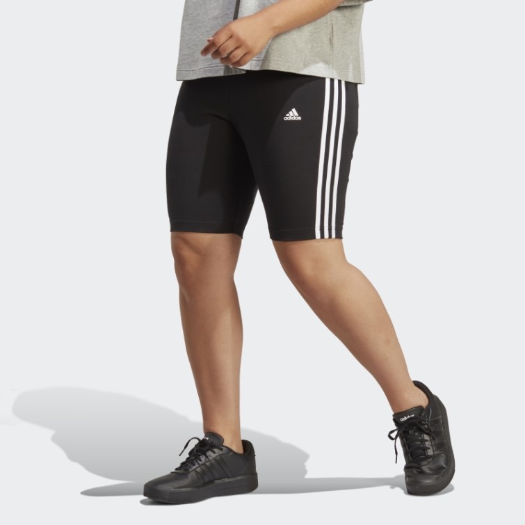 Adidas Short Cycliste 3 Bandes Essentials Noir