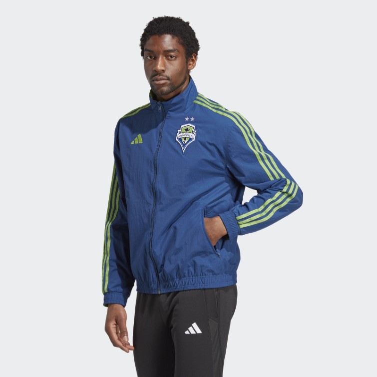 Adidas Seattle Sounders Fc Anthem Veste Mystery Bleu