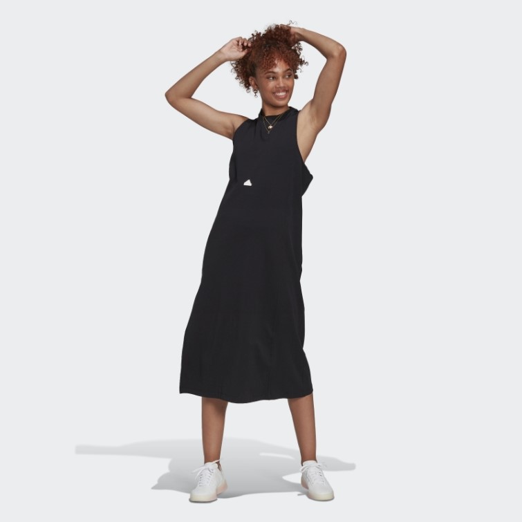Robe Côtelée Adidas Noir