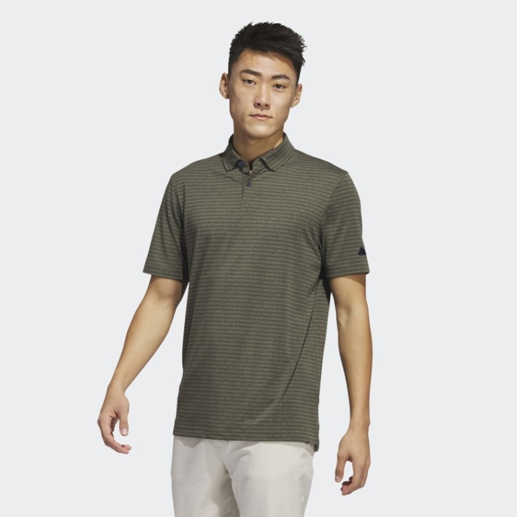 Polo De Golf à Rayures Go-to Bleu Marine Adidas