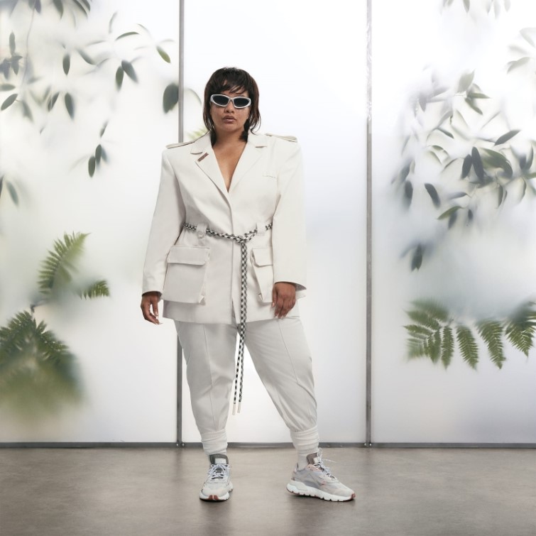 Haut à Manches Longues En Sergé Adidas Blanc (grande Taille)