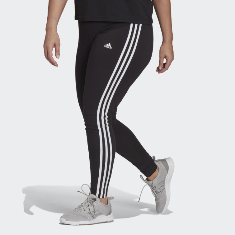 Adidas Essentials 3-stripes Legging (grande Taille) Blanc