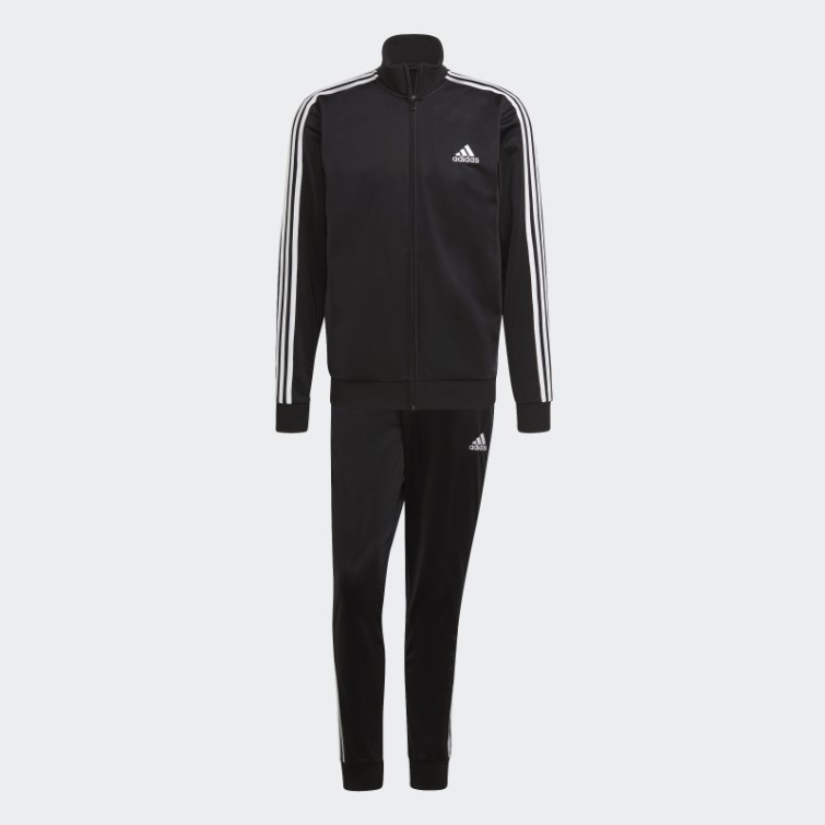 Survêtement Adidas Essentials 3 Bandes Blanc