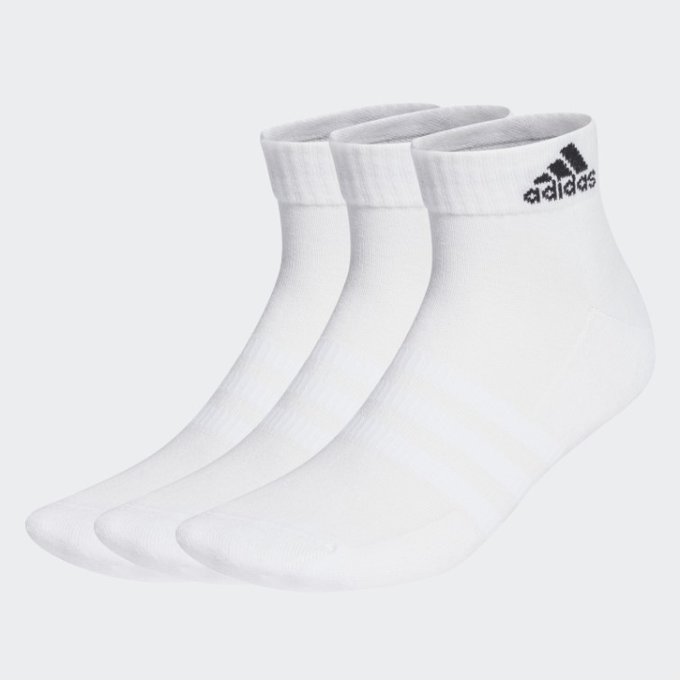 Socquettes Adidas Sportswear Matelassées Blanches 3 Paires