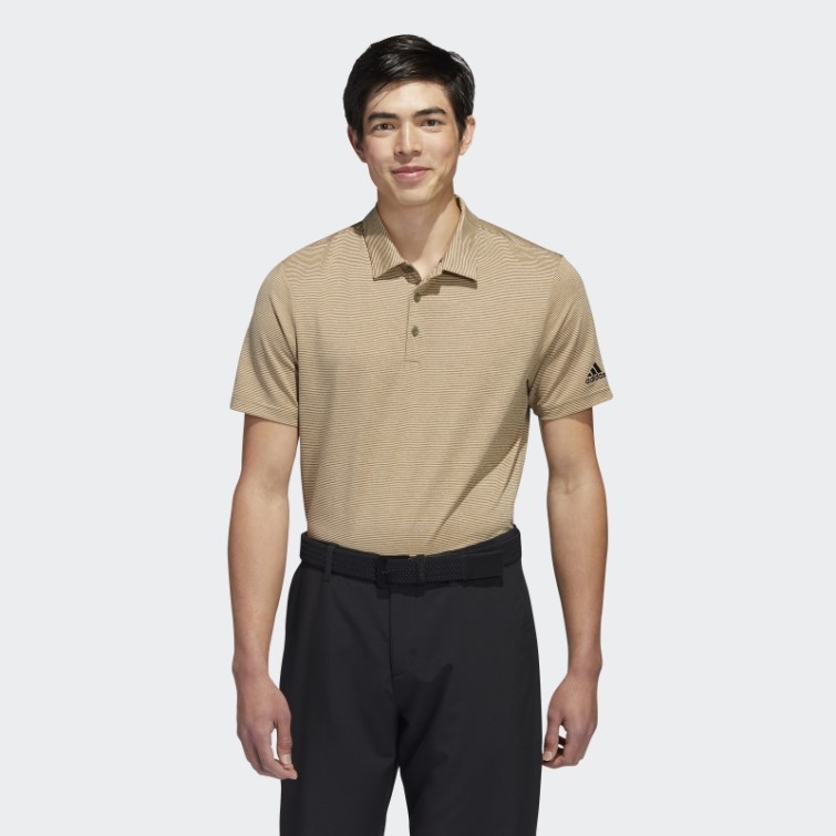 Adidas Polo à Rayures Ottomanes Olive