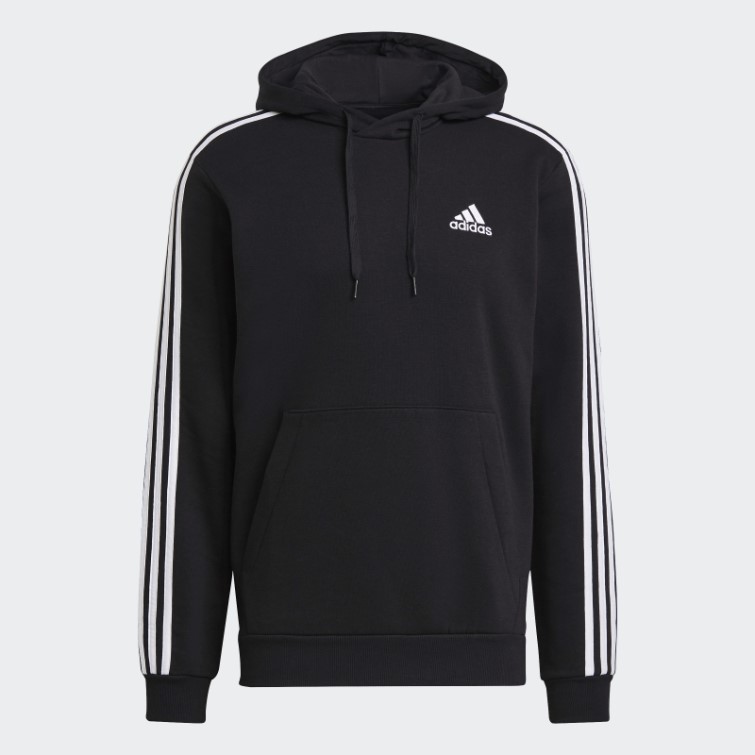 Sweat à Capuche Adidas Essentials Fleece 3-stripes Blanc Fashion