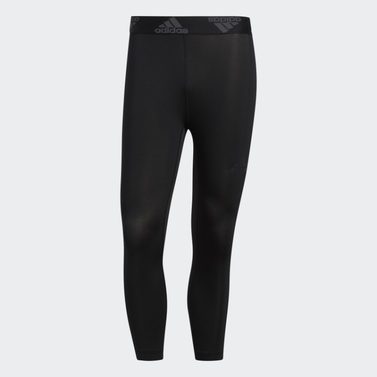 Collant Adidas Techfit 3/4 3 Bandes Noir