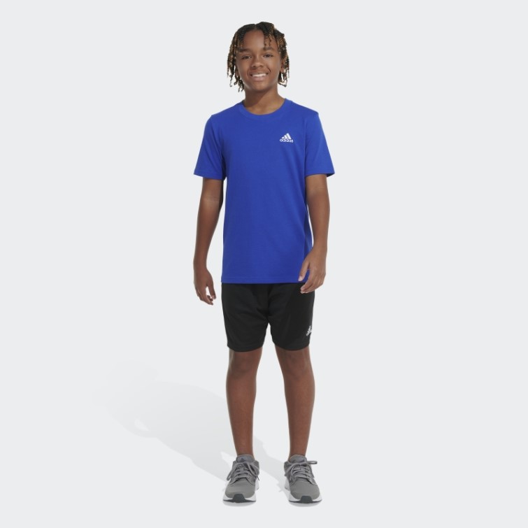 Adidas T-shirt Bleu Logo Emb Essentiel