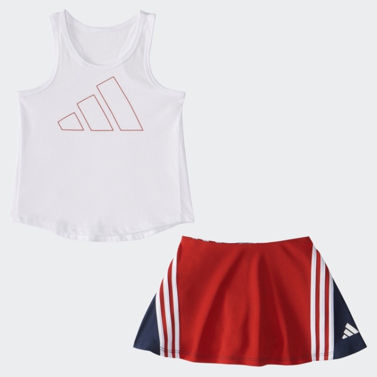Ensemble Jupe-short Ig Tank Clrblk Blanc Adidas