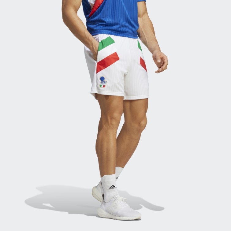 Short Italy Icon Adidas Blanc